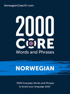 cover image of 2000 Core Words and Phrases: Norwegian